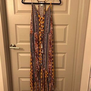 Band of Gypsies Multicolor High Low Dress. Size S